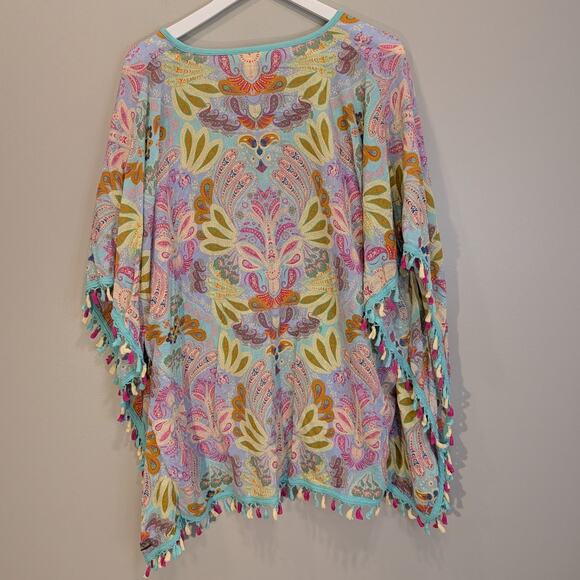 Matilda Jane Coverup Swim Beach Travel Vacation Tassel Layer - Size M - Picture 4 of 6